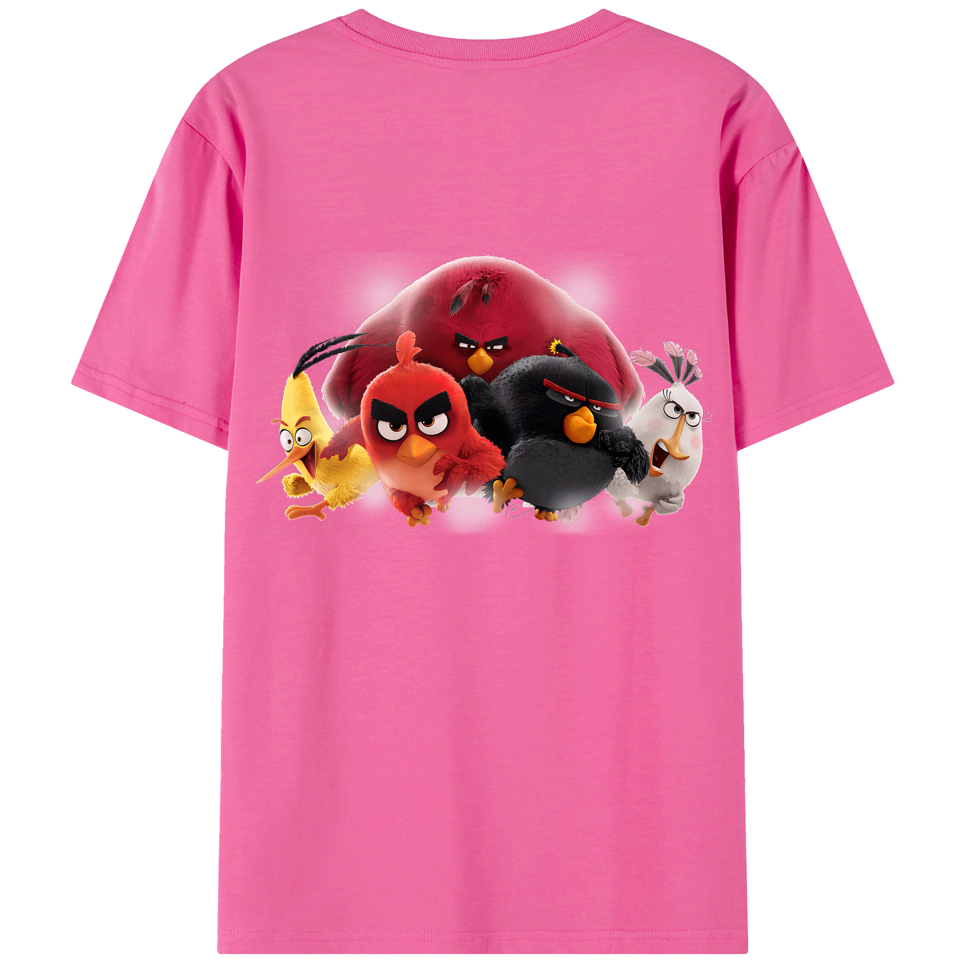 （画像用） Angry Birds アングリーバード レディース半袖Tシャツ(バックプリント)